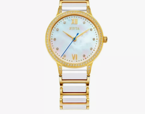 飞亚达 【精选推荐】倾城陶瓷贝母优雅复古手...