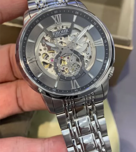 依波表手表男夜光防水镂空潮流时尚机械男士腕...