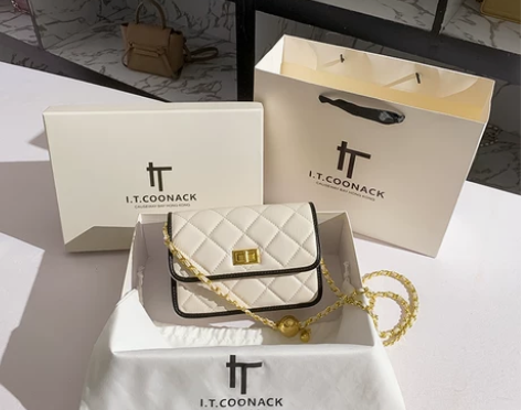 原创小香风包包女2023新款潮高级质感小众...