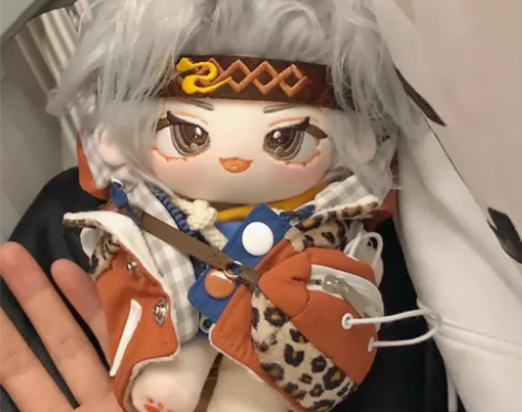 【出】云鹰飞将棉花娃娃，??无发带兽耳，刘...