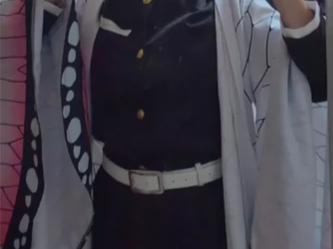 出鬼灭之刃蝴蝶忍cos服L码大全套 标价出...