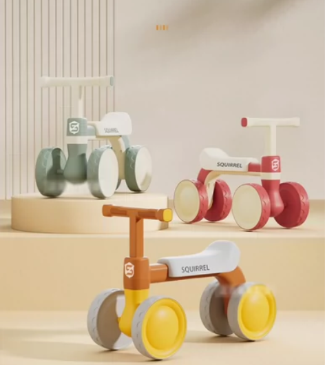 超静音儿童平衡车四轮滑行车无脚踏1一5岁宝...