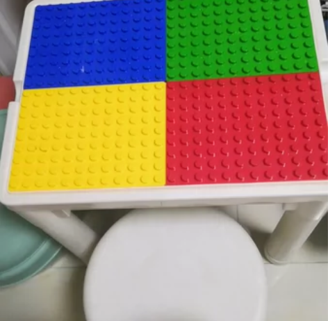 #儿童积木桌 儿童积木桌30*40，带小凳...