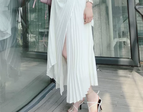 潘南奎家忍不住下凡大裙摆不显胯飘逸风琴半身...