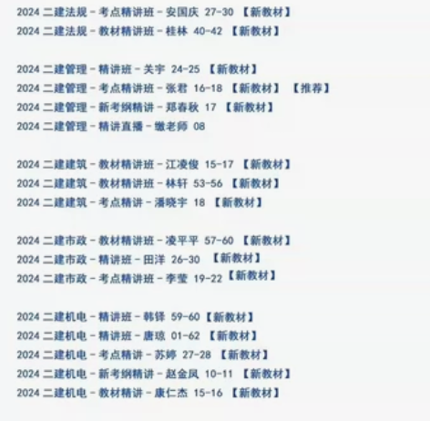 一建 二建 一级建造师 二建建造师 教学视...