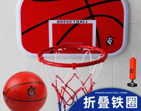 免打孔挂式篮球架家用壁挂儿童篮球框宝宝室内...