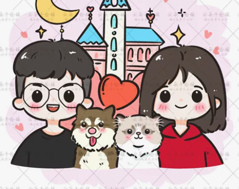 【首单优惠】白菜价q版头像手绘定制 情侣头...