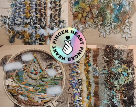 服装设计棕色系面料改造作业 面料二次改造 ...