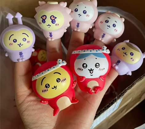 日版散货 绝版chiikawa善恶指偶小摆...
