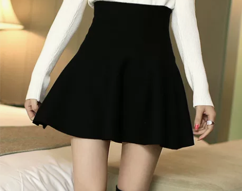 2014秋冬新款针织韩范半身裙百褶裙蓬蓬伞...