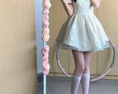 Sun日落新中式白色純欲甜美连衣裙小众设计...