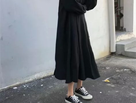 女秋冬新款胖mm港风 大码纯棉长袖可外穿睡...