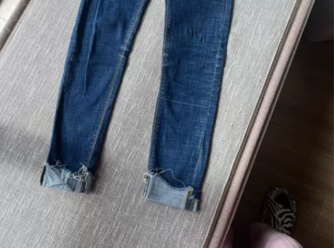 深蓝色牛仔裤女弹力紧身九分铅笔裤小脚裤女 ...