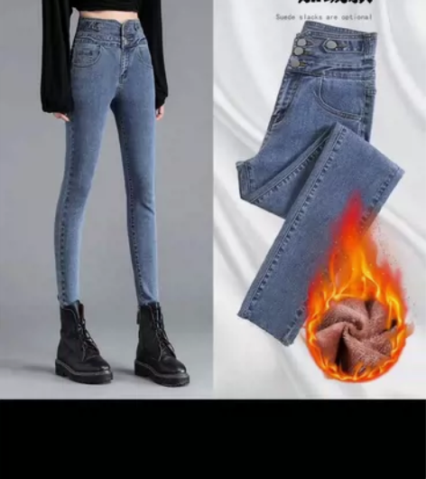 高腰牛仔裤 女 小脚裤新款修身显瘦铅笔紧身...