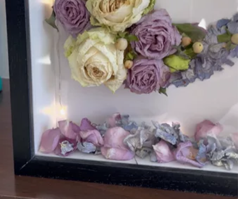 手工制作干花（鲜花晾制）立体工艺画 纯鲜花...