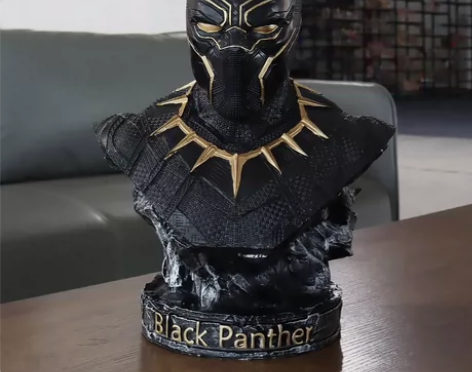 复仇者联盟黑豹半身像大号模型手办漫威树脂雕...