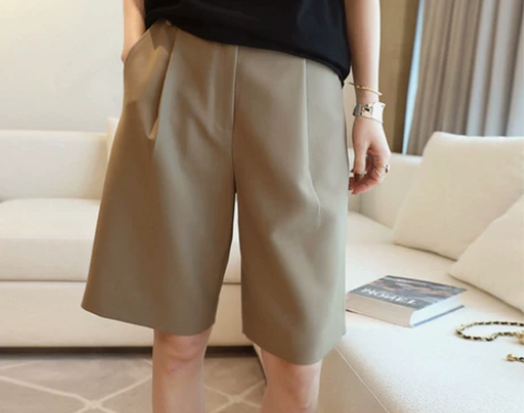 外贸剪标女装正品尾货奢华大牌高腰直筒阔腿西...