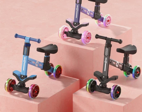 儿童平衡车滑行车四轮滑板车1一3-6岁2宝...