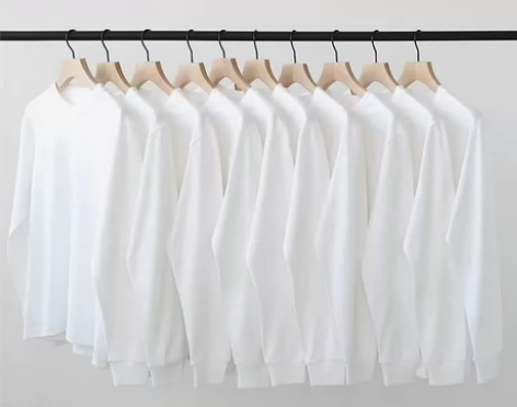 全棉长袖t恤300g重磅厚实不透宽松纯棉长...