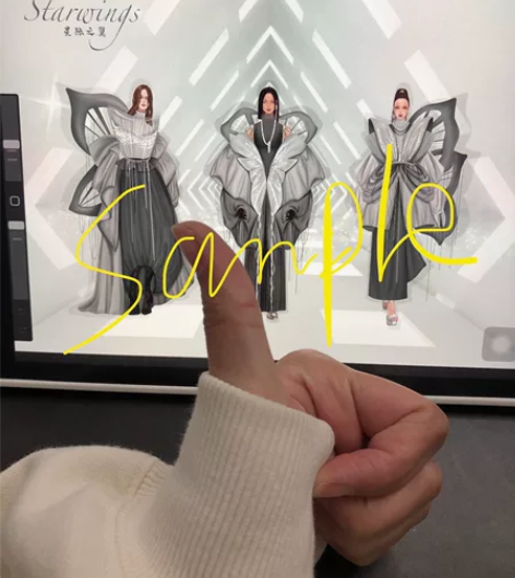 服装款式图，效果图，草图可画[闪亮] 啥风...