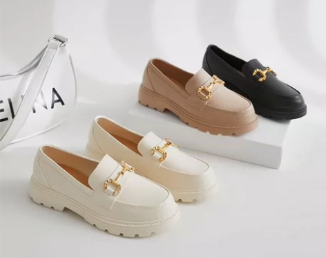 【捡漏乐福鞋】2024秋冬新款乐福鞋松糕厚...