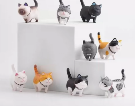 （13.9九只！）小猫咪摆件办公室桌面手办...