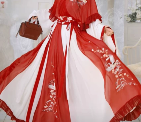 言然云树鸣原创汉服女正品中国风晋制齐腰交领...