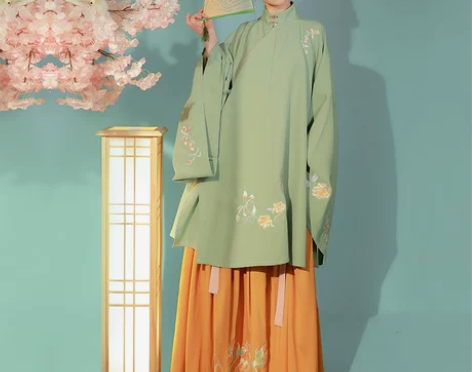 ?一整套汉服 仙楚姬原创汉服女袄裙刺绣立领...