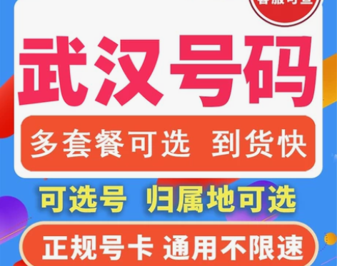 武汉移动流量卡上网卡手机卡纯流量上网卡不限...