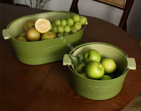 【全新包邮】ins网红款日式简约双层果蔬沥...