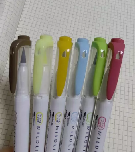 日本ZEBRA斑马brush双头荧光笔标记...