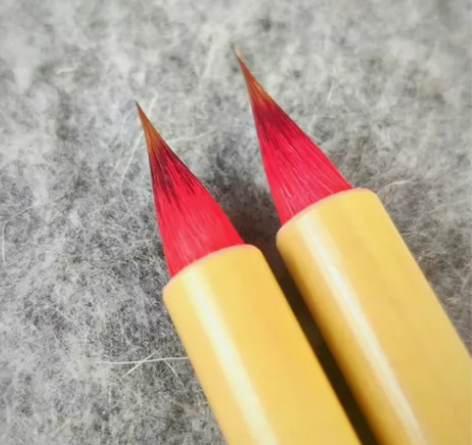 北京书协老师定制款稀有雄鸡狼毫毛笔，还有十...