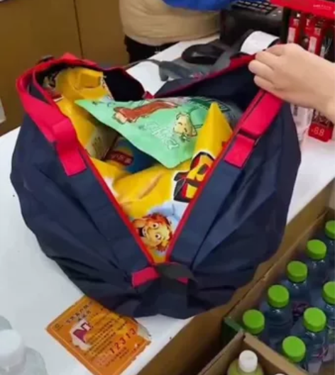 出口国外的大容量折叠式旅行袋超市购物环保便...