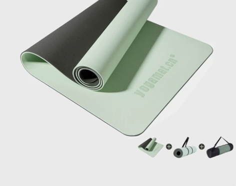 YOGAMAT瑜伽垫女可用初学者加厚加宽加...