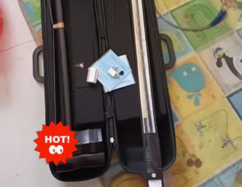 便宜处理黑檀木二胡素杆大花纹一级料通体黑檀...