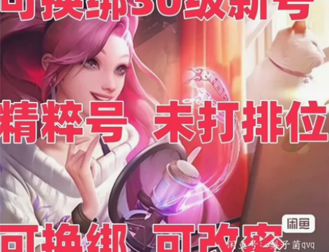 LOL英雄联盟全新账号未打过排位！30级账...