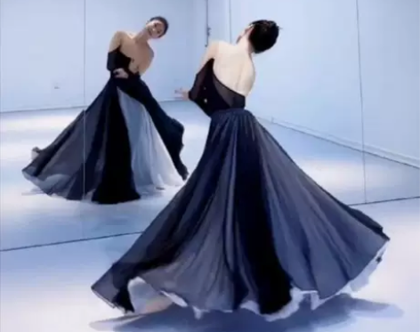 大摆裙 长裙大摆裙720度千千阙歌古典舞黑...