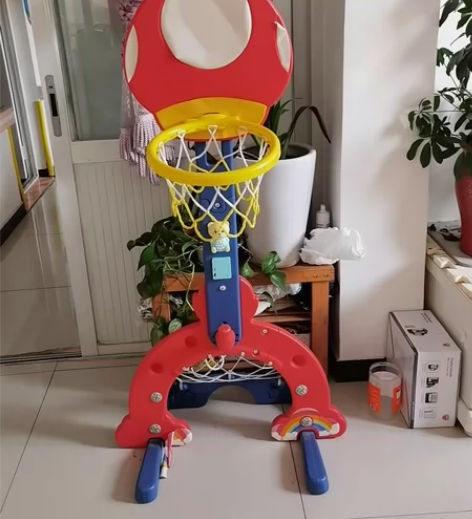儿童篮球架可升降室内宝宝玩具球1-2-3-...