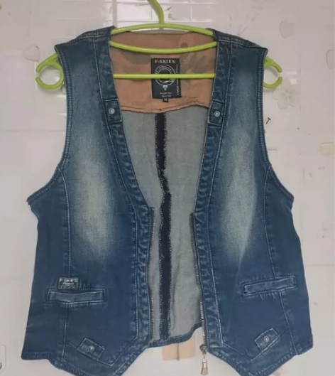 F-SKIE男女可穿中性风，蓝色夹克 可搭...