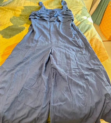 背带棉麻连体裤 胸围96全长98（不算背带...