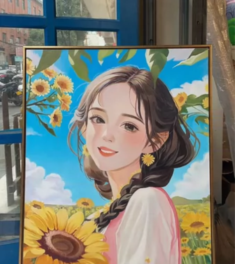 【纯手绘】油画定制 油画人像 油画定制肖像...