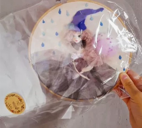 手作羊毛毡刺绣画 杜掌柜手作艺术品全新包邮