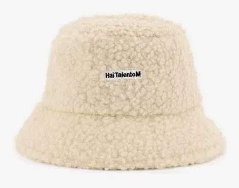 方圆脸冬季帽子保暖百搭渔夫帽毛绒盆帽子休闲...