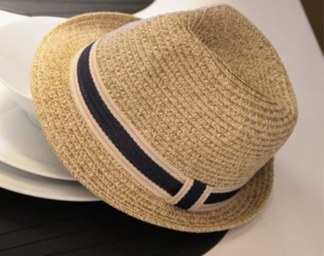 韩版男女夏天草帽爵士帽英伦风礼帽情侣太阳帽...