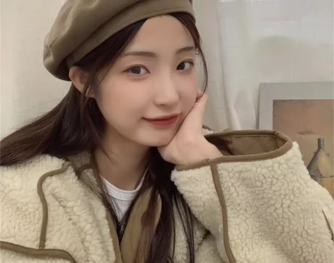 简单不过时~黑色毛呢贝雷帽女韩系秋冬保暖气...