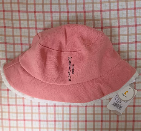 童泰婴童秋冬保暖女宝宝渔夫帽盆帽 全新带吊...