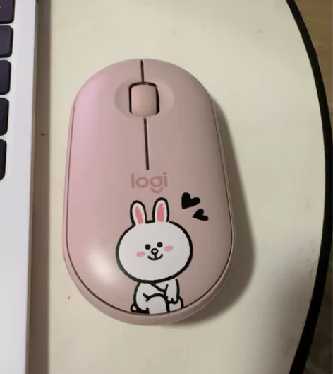 罗技无线鼠标 PEBBLE鹅卵石蓝牙轻薄静...