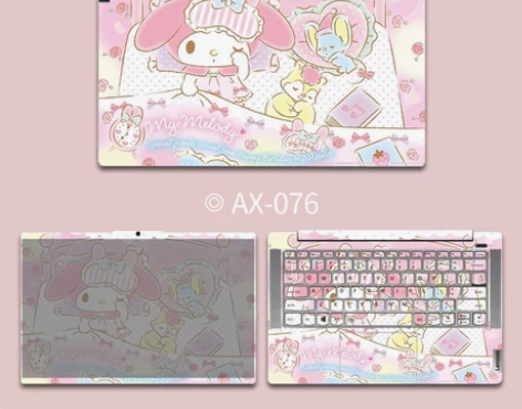 美乐蒂电脑贴纸联想小新air14笔记本贴膜...