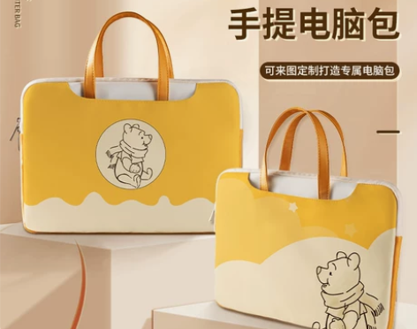 简约电脑包14寸笔记本手提包女时尚ins适...