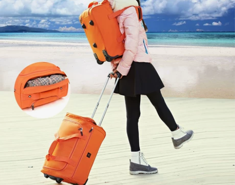 ?Lucky Club带拉杆包旅行包女手提...